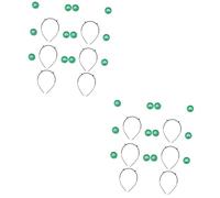 Veemoon 12PCS Headband Boppers - Sparkling Glitter Ball Head Boppers for Halloween Costumes - Themed Parties and Disco Events Fun Martian Costume Accessories