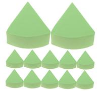 Veemoon 12pcs Makeup Egg Puff Soft Tung Cosmetics Blender Puff for Face Powder Fan-shaped Design