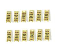 Veemoon 12pcs Mini Acrylic Desk Note Clips Holders with Funny Leave Me Alone Warning Signs for Managers Leaders Scratch-Resistant Office Desk Sign Holders Multiuse Memo Organizers for