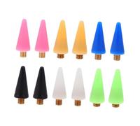 Veemoon 12pcs Nail Dotting Pen Replacement Wax Tips Colors Durable Manicure Tool Heads for Professional Nail Salons Easy to Install and Remove