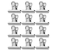 Veemoon 12pcs Professional Nail Clip Nail Art Tools Metal Adjustable Length Holding Molds Clamp for Manicure at Home