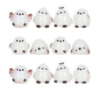 Veemoon 12Pcs Resin Miniature Bird Figurines, Cute Tiny Animal Resin Sculptures for Miniature Gardens, Dollhouse Decor, Landscape Accessories, Creative Small Yard Ornaments