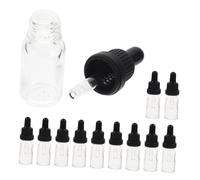 Veemoon 12pcs Reusable Travel Dropper Glass Bottles Leakproof Bottles for Essential Oils
