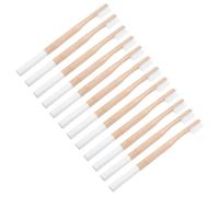 Veemoon 12pcs Toothbrush for Travel Bamboo Toothbrush White Bamboo Brush