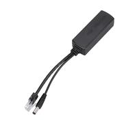 Veemoon 12V 2A POE Splitter Adapter for IP Cameras Black 80x27x20mm DC12V Output 225mm Cable IEEE802.3af