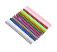 Veemoon 130pcs Colored Hot Melt Glue Sticks Strong Adhesive DIY Crafting Accessories for Electronics Paper Plastics Fast Melting Bubble Safe Material