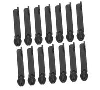 Veemoon 14pcs Black Metal Zipper Pulls with Double Explosion Design Detachable Replacement Sliders for Luggage and Backpack Zipper Repair Single Lock Compatible with International Travel