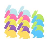 Veemoon 14pcs Fluorescent Rabbit Shaped Memo Pads Adhesive Self Stick Notes for Students Office School Home Cute Kawaii Animal Notepads with Secure Adhesion and Vibrant High Contrast