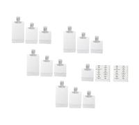 Veemoon 14pcs Travel Cosmetic Sub-packing Bottle Set 5 x 30ml 4 x 50ml 4 100ml Empty Lotion Bags and Waterproof Label Stickers for Toiletries Storage