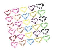 Veemoon 150pcs Colorful Heart Paper Clips Metal Decorative Memo Clips for Office and School Document Organization with Cute Creative Design for Efficient Paperwork Management