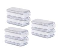 Veemoon 15Pcs Double-sided Kitchen Scouring Pads Sponge Dish Cloths for Cleaning Tableware Glassware and Household Surfaces Multifunctional Gray