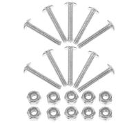 Veemoon 15pcs Foosball Table Replacement Screws for Foosball Players and Machines, Galvanized Iron Material Stable Construction for Repair and Replacement, Silver Metal Fixation Screws