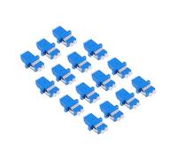 Veemoon 15pcs Lc to Lc Fiber Optic Adapter Flange Type Connector for Network Patch Panel Server Rack Single Mode Fiber Network Coupler with Stable Signal Transmission and Easy Installation