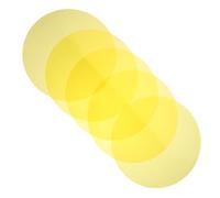Veemoon 15pcs Self-adhesive Ambient Lighting Gel Filters 60mm Yellow Pet Sheets for DIY Bedroom Soft Warm Glow Filter Stickers Colour Correction for Spotlights
