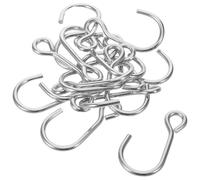 Veemoon 15pcs Stainless Steel Scale Hooks S-Shape Weightlifting Replacement Accessories for Electronic Digital Scales Heavy-Duty Hanging Parts for Repair and Travel Use