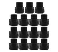 Veemoon 15pcs Water Hose Adapter - 1/2 Inch NPT X 3/4 Inch GHT Garden Hose Threaded Coupling Connector for Water Tank - Pipe End Quick Connect Repair Fitting for Home Lawn
