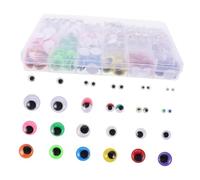 Veemoon 1680 Pcs Self Adhesive Googly Eyes Multi Colored and Sticky Wiggle Eyes for Crafts DIY Art Projects School Teaching with Easy Peel Backing