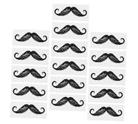 Veemoon 16pcs Black Nose Hair Waxing Stickers Self-adhesive Beard Protectors Made of Pp Material for Skin Protection and Beard Styling, for Nose Hair Removal at Home