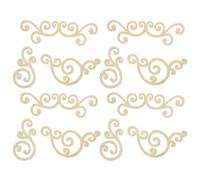 Veemoon 16pcs Decorative Wood Slices Leaf Pattern Natural Wooden Chips for Wedding and Home Decor DIY Craft Supplies, 2 Packs with 8pcs Each, Rustic Wall Art Elements