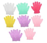 Veemoon 16Pcs Double-sided Exfoliating Gloves for Body Deep Cleaning and Dead Skin Cell Removal Back Massage Bath Mitts for Women and Men Tight Fit Shower Gloves