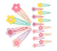Veemoon 16pcs Hyuna Style Hairpins Cute Decorative Floral Hair Clips for Women Girls Flower Patterns Boy Girl Hair Clips Kawaii Korean Barrettes for Styling Bangs