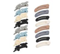 Veemoon 16pcs Large Matte Vintage Floral Hair Clips for Side Bangs and Fringe Strong Non-slip Hold Flower Barrettes for Elegant Retro Style Hair Accessories for Work Exercise and Casual