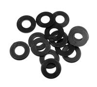 Veemoon 16pcs Pvc Washers Foosball Replacement Accessories Black Simple Elegant Protective Pieces to Reduce Wear and Tear for Foosball Machine Rods