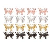 Veemoon 16pcs Retro Metal Hair Clips with 3d Insect Motif, Copper Material, Easy to Clip, for Decorating the Bedroom and Special Occasions, Stylish Hair Accessories for Random Color