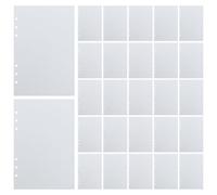Veemoon 180Pcs A5 Dot Grid Paper, 6 Hole Punched, Dotted Paper Refill