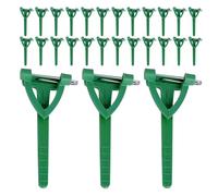 Veemoon 180pcs Dark Green T-Shaped Boutonniere Pins for Wedding Corsage, DIY Flower Brooch Clips with Approx 90 Pins Per Pack, Groom and Bride Corsage Accessories for Floral Crafting