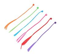 Veemoon 18pcs Braided Nylon Hair Extensions with Clips Braiding Attachments for Halloween Christmas Costume Parties and Performances