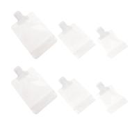 Veemoon 18Pcs Travel Lotion Bags Set with Stand-Up Suction Nozzle, 30Ml/50Ml/100Ml Portable Empty Storage Pouches for Cosmetics and Toiletries