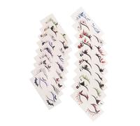 Veemoon 19pcs Halloween Eye Makeup Stickers Skull Pumpkin Spider Web Temporary Eyeliner Decals Face for Masquerade Carnival Party Gentle Removal Quick Festive Look