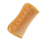 Veemoon 1pc Boxwood Massage Comb Natural Hairdressing Tool for Hair Styling Static Wide Tooth Design Durable Scalp Massager Chic Retro Hair Care Comb