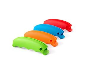 Veemoon 1PC Grocery Bag Comfort Silicone Holder Carrier Bags Handles Accessory Portable Grocery Tote Holder Professional Shopping Helper, Random Color