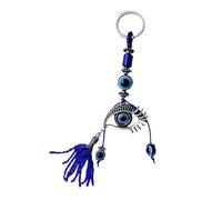 Veemoon 1pc Islamic Evil Eye Keychain Pendant for Lucky Stylish Turkish Amulet Keyring Decorative Bag Accessory Symbol of Wealth and Health for Daily Use