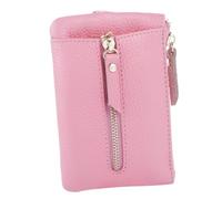 Veemoon 1pc Multifunctional Zipper Key Wallet Portable Leather Change Purse for Keys Cards and for Daily Use Shopping and School Compact and Convenient Design