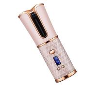 Veemoon 1Pc Rechargeable Wireless Hair Curler Automatic Hair Styling Tool with Temperature and Portable Coating Curling Device for Effortless Hairstyles