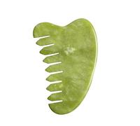 Veemoon 1PC Traditional Chinese Jade Massage Comb Natural Acupuncture Tool for Relaxation Stress Relief Portable Body Massager for Home Travel and Work Lightweight Design for Random Color