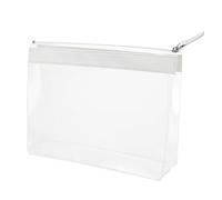 Veemoon 1pc Transparent Cosmetic Bag Chic Travel Makeup Organizer for Toiletries Essentials Lightweight and Portable Design