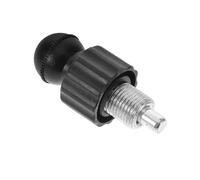 Veemoon 1pcs Pop Pull Pin Knob Pull Pin Spring Knob Aluminum Alloy and Steel Ergonomic Design Reset Function Black for Home Gym Setup Fitness Equipment