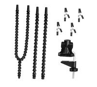 Veemoon 1set Adjustable Alligator Clip Soldering Helping Hand Platform Flexible Arms for PCB Repair Crafts and Jewelry Making and Practical Welding Tool