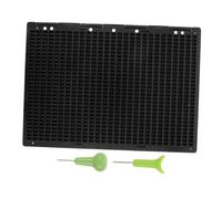 Veemoon 1Set Portable Line Braille Writing Board with Braille Stylus Learning Tool for Blind Students Schools and Libraries Supports Accessible Communication and Creative Writing