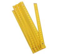Veemoon 2 Meter Wooden Double Sided Folding Ruler, Foldable Multifunctional Measuring Stick Birch Wood, Precision Metric Scale for Classroom, Carpentry, and Construction Projects