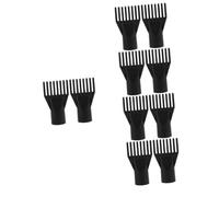 Veemoon 2 Pack Hair Dryer Comb Attachments - Universal Detangling Blow Dryer Styling Tools - Plastic Pik Nozzle for Care & Salon Quality Results