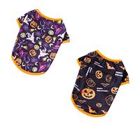 Veemoon 2 Pack Halloween Pet Costumes - Warm Ghost and Pumpkin Outfits for Dogs and Cats - Fun Apparel for Pets Perfect for Halloween Parties and Festive Celebrations