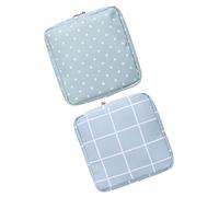 Veemoon 2 Pack Travel Organizer Bags - Portable Zipper Makeup Bag & Menstrual Pad Holder - Stylish and Functional Pouch for Outdoor Adventures Ideal for Nursing Pads and Cosmetics