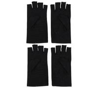 Veemoon 2 Pairs Anti UV Half Finger Cycling Gloves in Spandex Ice Silk