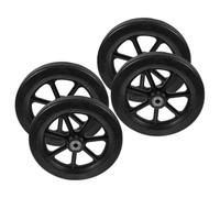 Veemoon 2 Pairs Front Wheels for Wheelchair and Walker Replacement Heavy Duty Antislip Solid Tires Caster Rollers for Elderly Stroller and Shopping Cart