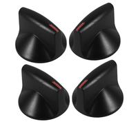 Veemoon 2 Pairs Gas Stove Knobs Replacement with Ignition Button Durable Oven Control Switch for Natural and Liquefied Gas Ranges Stove Burner Control Knobs